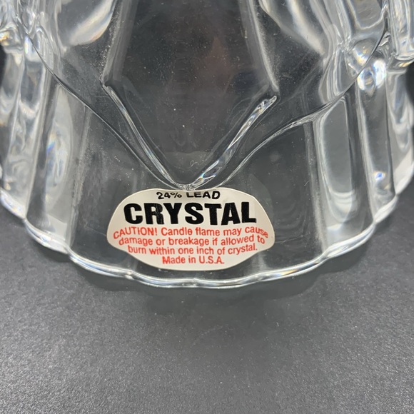 Crystal Angel Candle Holder. 25% lead. - Picture 4 of 8